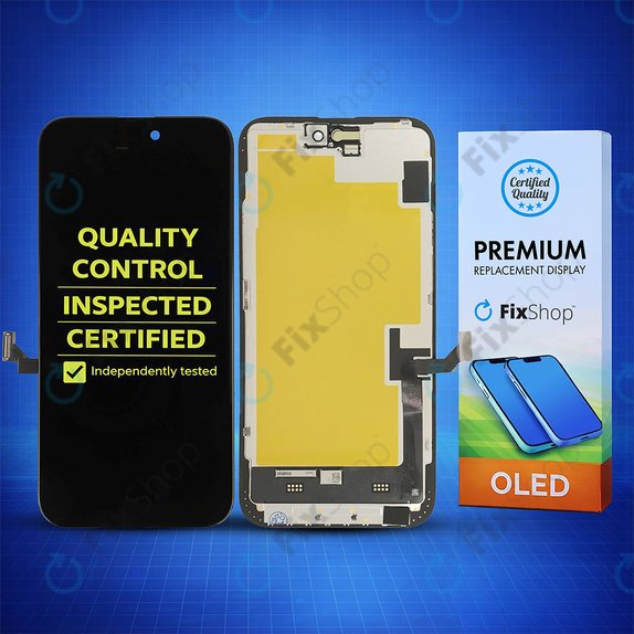 Ecran Soft OLED pentru iPhone 15 Plus, Sticlă tactilă cu ramă, DIAGNOSTIC