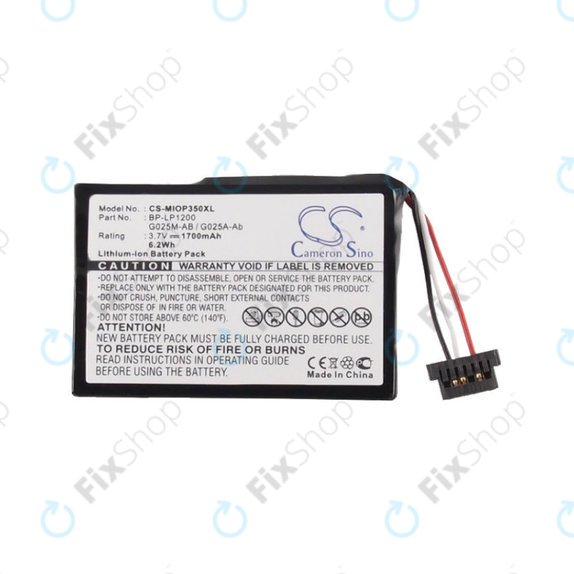 Baterie pentru Mitac Mio P350, 1700mAh, Li-Ion, 3.7V, BL-LP1230, HQ