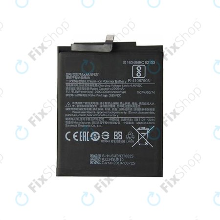 Xiaomi Redmi 6, Redmi 6A - Baterie BN37 3000mAh