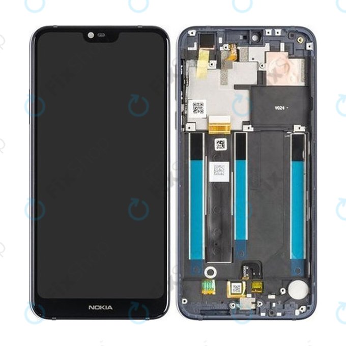 Nokia 7.1 - Ecran LCD + Sticlă Tactilă + Ramă (Gloss Midnight Blue) - 20CTLLW0001 Genuine Service Pack