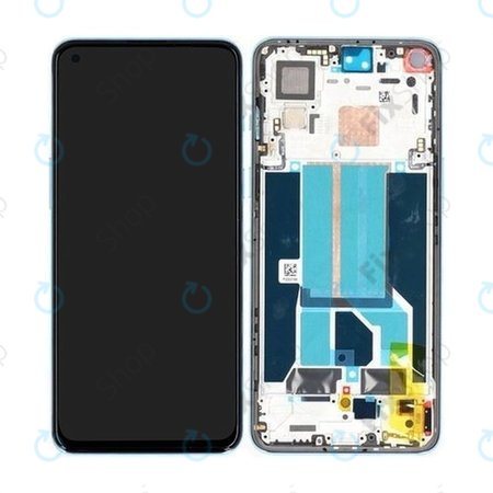 OnePlus Nord 2 5G - Ecran LCD + Sticlă Tactilă + Ramă (Blue Haze) - 2011100359 Genuine Service Pack