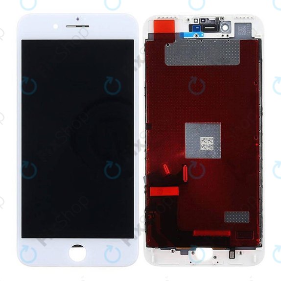 Ecran pentru iPhone 7 Plus, White, Sticlă tactilă cu ramă, Refurbished