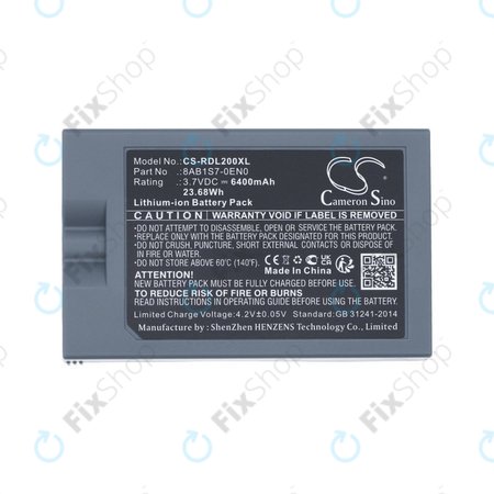 Baterie pentru Ring Video Doorbell 2, 3, 4, 6400mAh, Li-Ion, 3.7V, 8AB1S7-0EN0, HQ