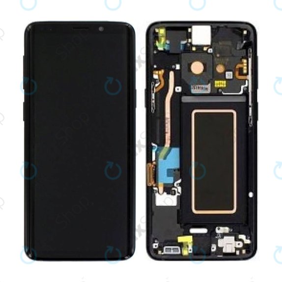 Samsung Galaxy S9 G960F - Ecran LCD + Sticlă Tactilă + Ramă (Midnight Black) - GH97-21696A, GH97-21697A, GH97-21724A Genuine Service Pack