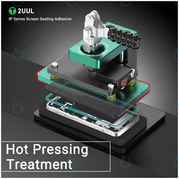 Autocolant de etanșare sub LCD pentru iPhone 15 Pro, 2UUL SA15P, (5buc)