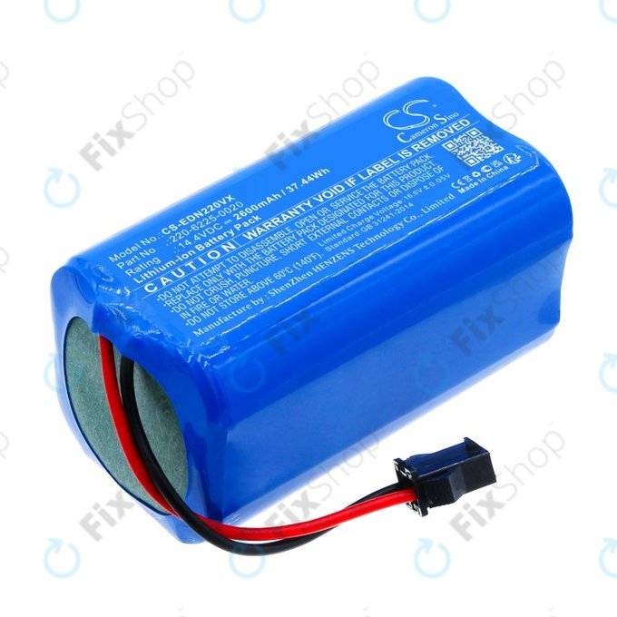 Baterie pentru Lenovo, Neebo, Prixton, Ecovacs, Ultenic, 2600mAh, Li-Ion, 14.4V, 220-6225-0020, HQ