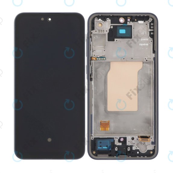 Samsung Galaxy A35 A356B - Ecran LCD + Sticlă Tactilă + Ramă (Awesome Iceblue) OLED