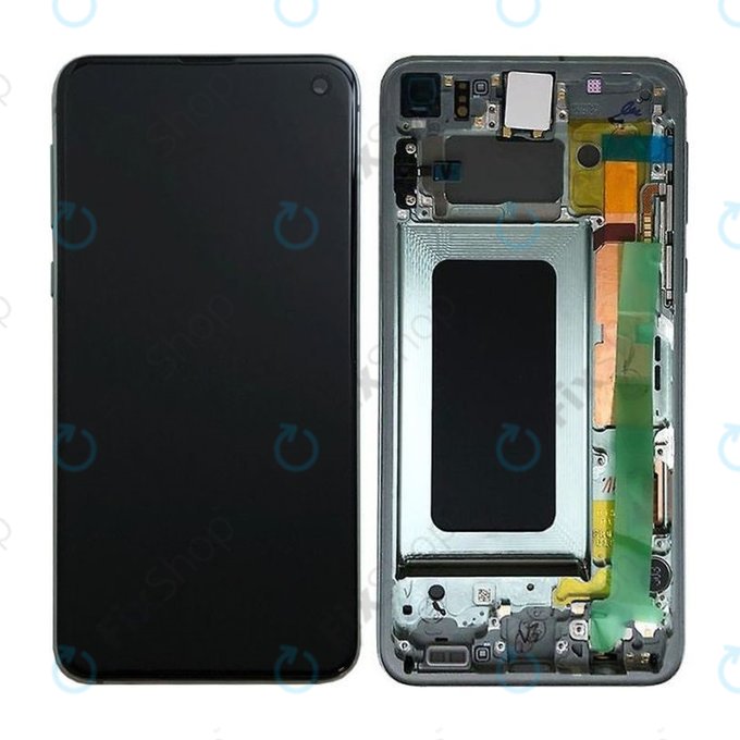Samsung Galaxy S10e G970F - Ecran LCD + Sticlă Tactilă + Ramă (Prism Green) - GH82-18852E, GH82-18836E Genuine Service Pack