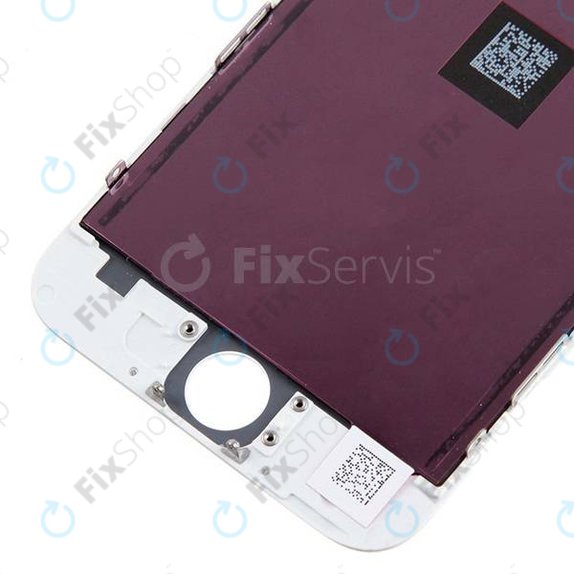 Ecran pentru iPhone 6, White, Sticlă tactilă cu ramă