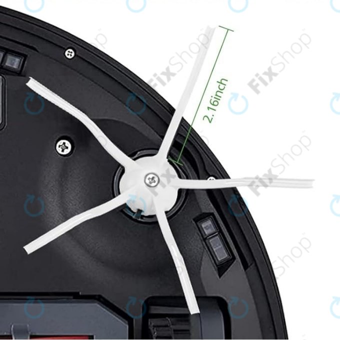 Set de piese de schimb pentru Xiaomi Roborock Q7+, Q7 Max, Q7 Max+ (2x Perie principală, 4x Filter, 4x Perie laterală – albă)
