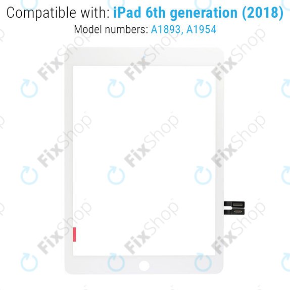 Sticlă Tactilă pentru iPad (6th Gen 2018), White