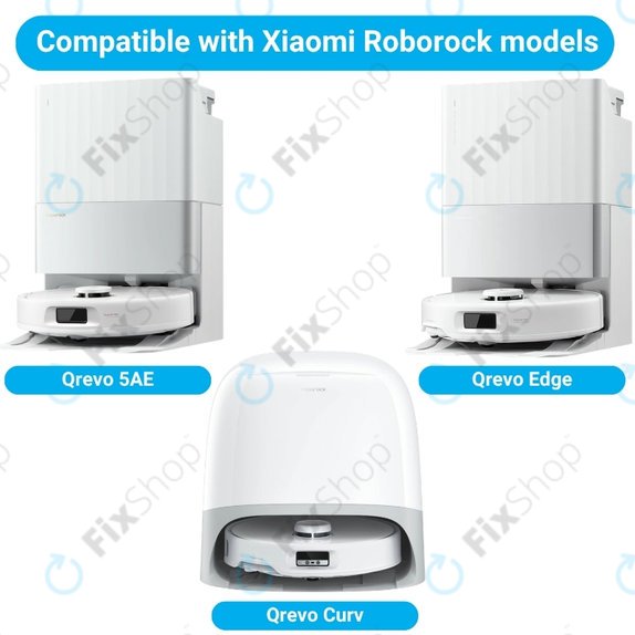 Set de piese de schimb pentru Xiaomi Roborock Qrevo, Qrevo Curv, Qrevo Edge, Qrevo 5AE (1x Perie principală, 2x Filter, 2x Perie laterală)