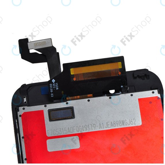 Ecran pentru iPhone 6S, Black, Sticlă tactilă cu ramă