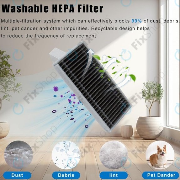 Ecovacs Deebot X9 Pro Omni, X9 Pro, T80 Omni, T80 - Filtru HEPA