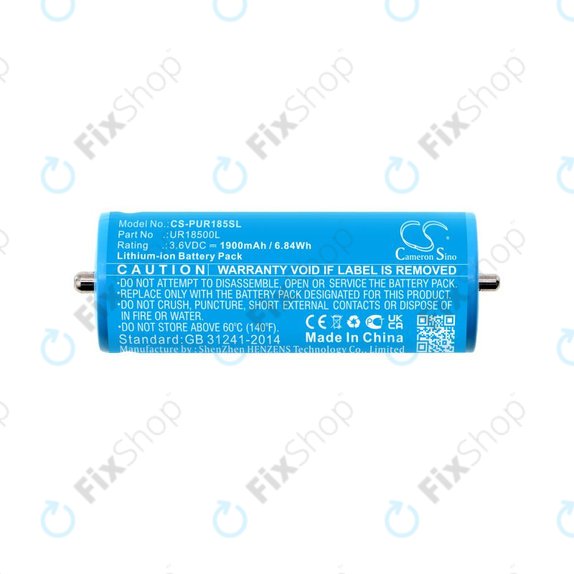 Baterie pentru Braun Silk-épil 5, Silk-épil 7, Silk-épil 9, 1900mAh, Li-Ion, 3.6V, UR18500L, HQ