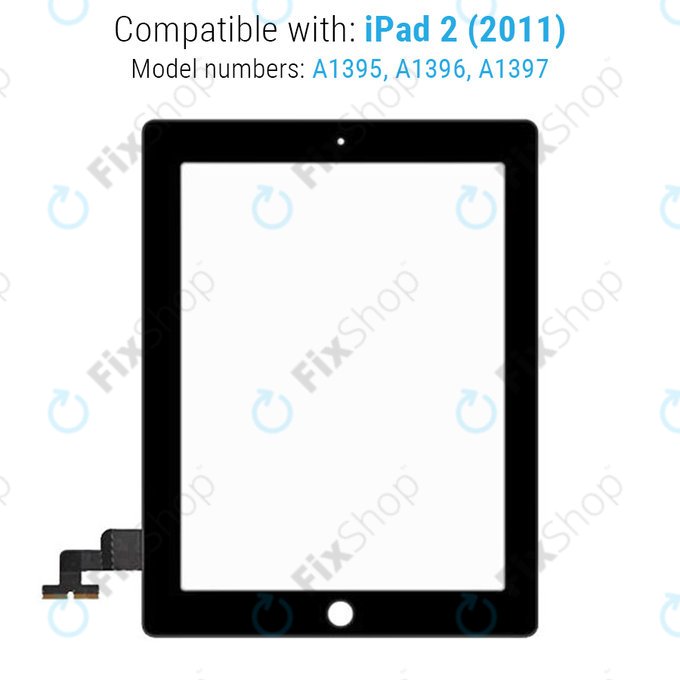 Apple iPad 2 - Sticlă Tactilă (Black)