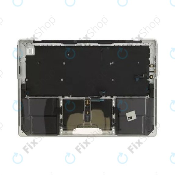 Ramă superioară tastatură pentru MacBook Pro 14", A2442 (2021), A2779 (2023), cu tastatură US și baterie, Silver, 661-32211, Genuine Apple