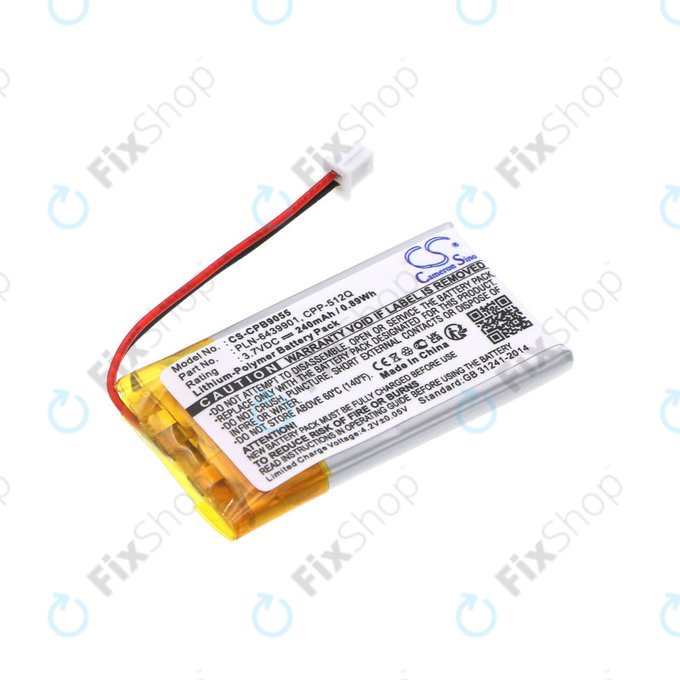 Baterie pentru Plantronics, Avaya, 240mAh, Li-Pol, 3.7V, 65358-01, HQ