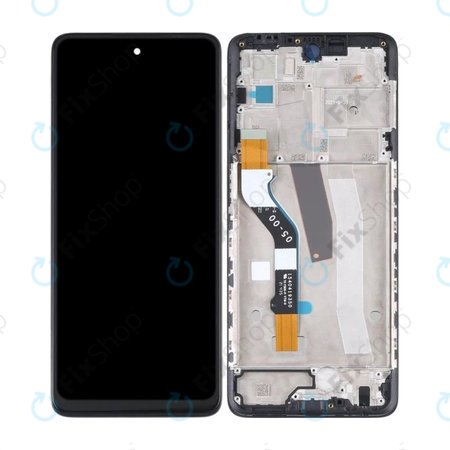 Motorola Moto G51 XT2171 - Ecran LCD + Sticlă Tactilă + Ramă (Black) TFT