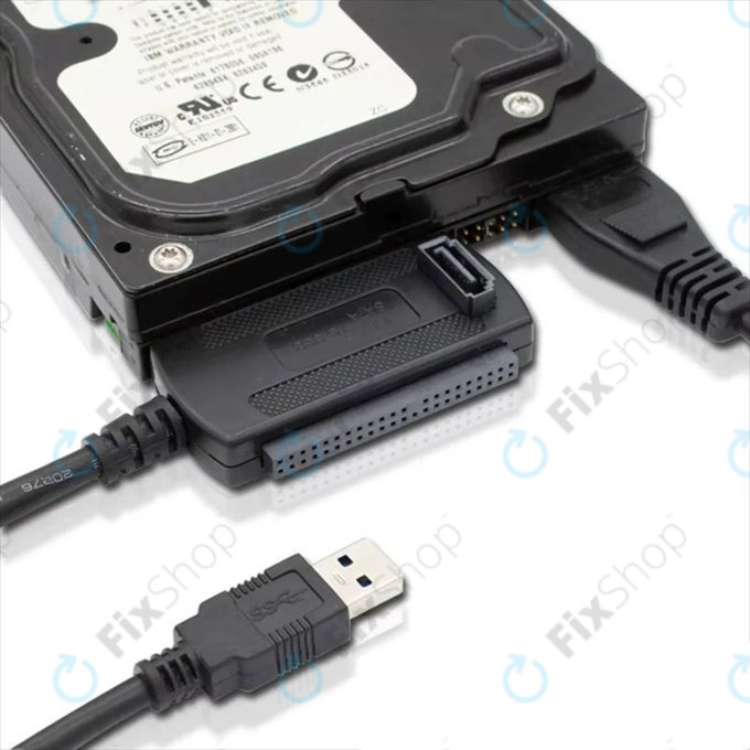Adaptor USB 2.0 la IDE / SATA pentru HDD/SSD de 2,5" și 3,5", cu alimentare EU