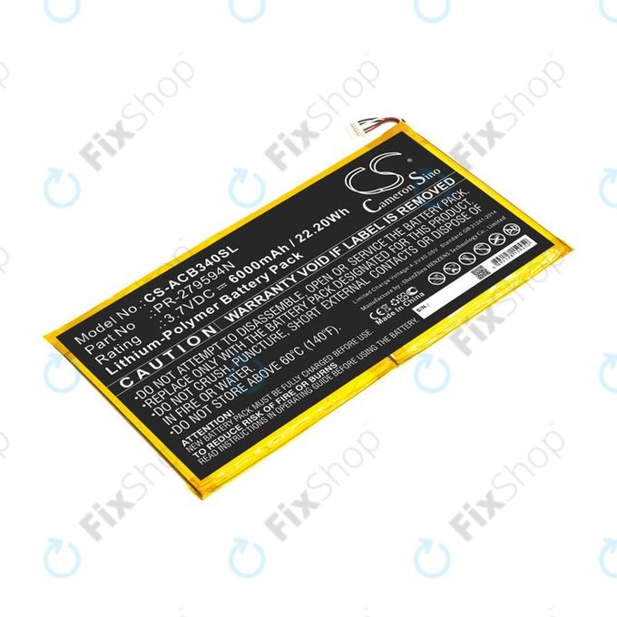 Baterie pentru Acer Iconia One 10 B3-A40, 6000mAh, Li-Pol, 3.7V, PR-279594N, HQ