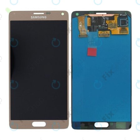 Samsung Galaxy Note 4 N910F - Ecran LCD + Sticlă Tactilă (Bronze Gold) - GH97-16565C Genuine Service Pack
