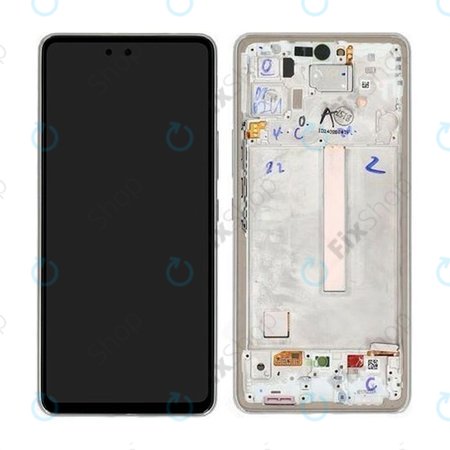 Samsung Galaxy A53 5G A536B - Ecran LCD + Sticlă Tactilă + Ramă (Awesome White) - GH82-28024B, GH82-28025B Genuine Service Pack