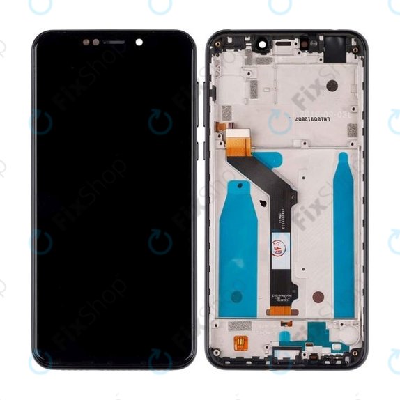 Motorola One (P30 Play) - Ecran LCD + Sticlă Tactilă + Ramă (Black) TFT