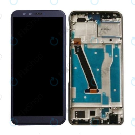 Huawei Honor 9 Lite - Ecran LCD + Sticlă Tactilă + Ramă (Midnight Black) TFT