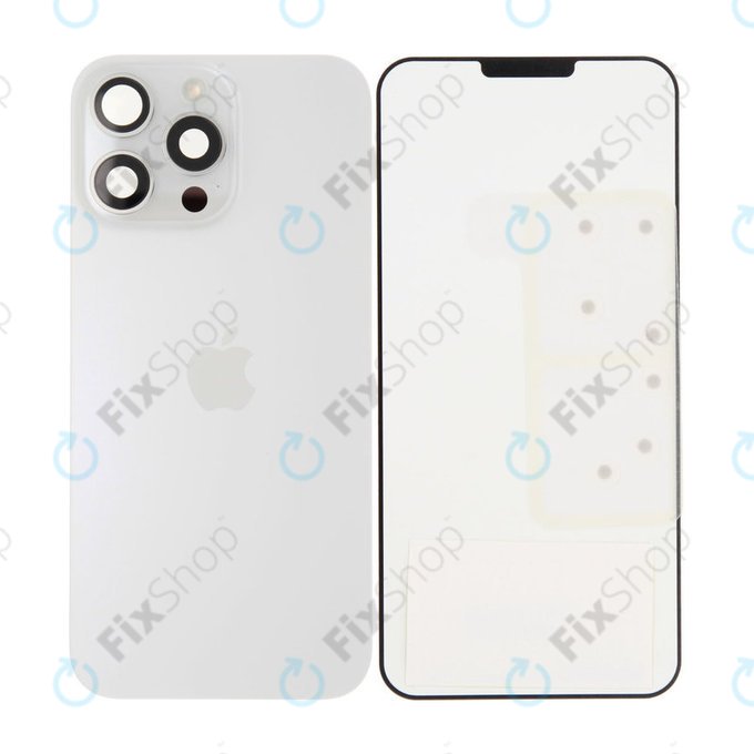 Sticlă Carcasă Spate pentru iPhone 16 Pro Max | White Titanium | 661-44959 | Genuine Apple