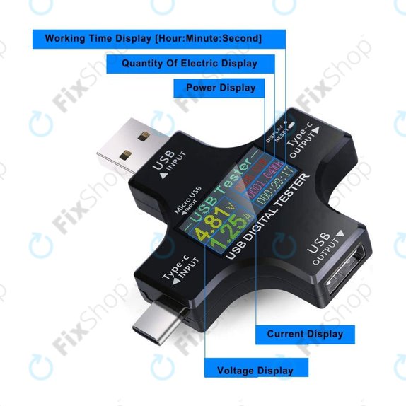 Eversame 2in1 - USB Tester / Multimeter (USB-C a USB 3.0)