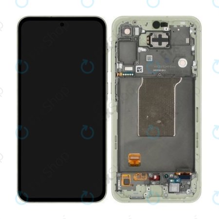 Samsung Galaxy A55 A556B - Ecran LCD + Sticlă Tactilă + Ramă (Awesome Lemon) - GH82-34305D Genuine Service Pack