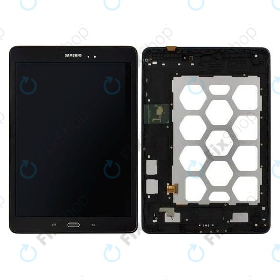 Samsung Galaxy Tab A 9.7 T550 - Ecran LCD + Sticlă Tactilă + Ramă (Black) - GH97-17400D Genuine Service Pack
