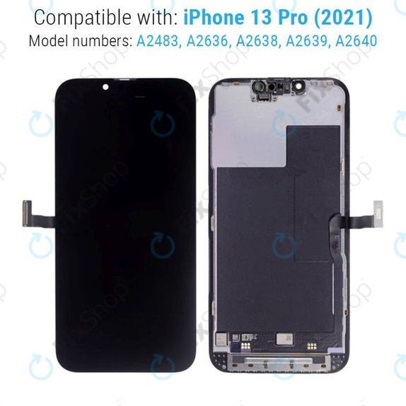 Ecran pentru iPhone 13 Pro, Sticlă tactilă cu ramă, Refurbished