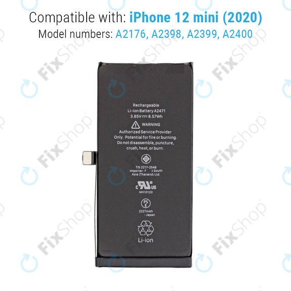Baterie pentru iPhone 12 Mini, 2227mAh