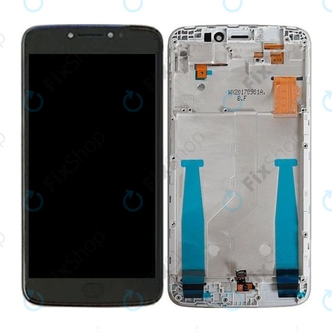 Motorola Moto E4 Plus XT1771 - Ecran LCD + Sticlă Tactilă + Ramă (Gray) TFT