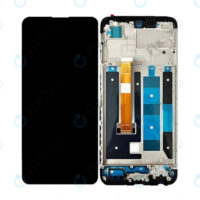 Realme C55 - Ecran LCD + Sticlă Tactilă + Ramă (Black) TFT