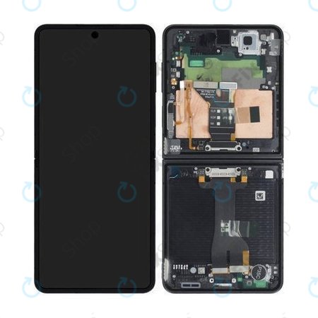 Samsung Galaxy Z Flip 7 F766B - Ecran LCD + Sticlă Tactilă + Ramă (Jetblack) - GH82-37581C Genuine Service Pack