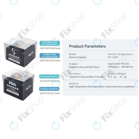 QianLi - Instrument de fixare, reparație și demontare (AirPods 1/2/Pro)