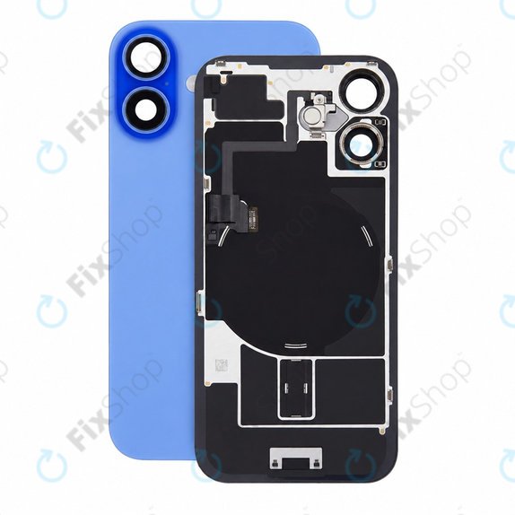 Sticlă carcasă spate pentru iPhone 16, Ultramarine, Pulled A