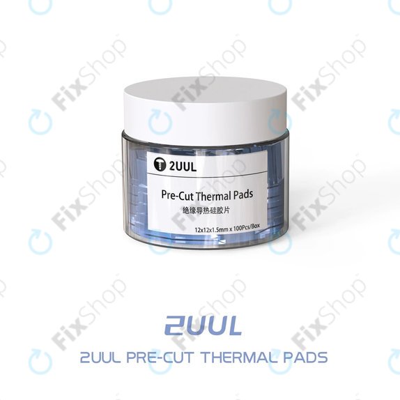 2UUL - Set de tampoane de protecție din silicon - 12 x 12 x 1.5mm (100buc)