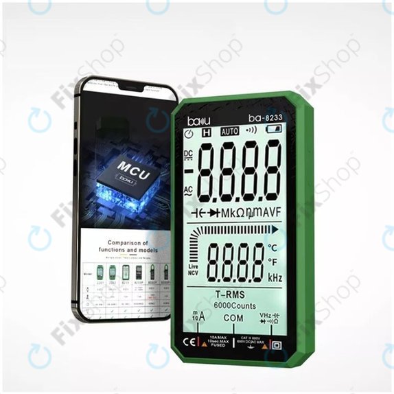 Baku BA-8233 - Multimetru Digital Profesional cu Ecran Tactil