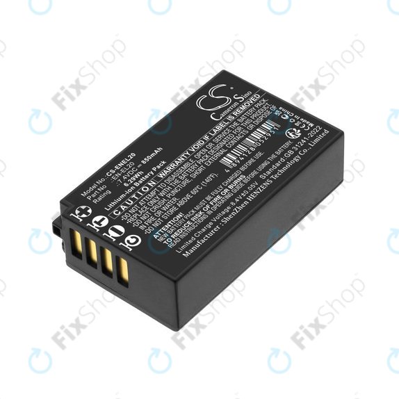 Baterie pentru Nikon Coolpix A, 850mAh, Li-Ion, 7.4V, EN-EL20, HQ