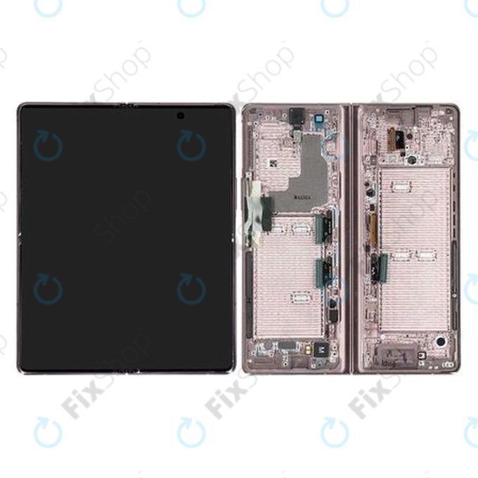 Samsung Galaxy Z Fold 2 F916B - Ecran LCD + Sticlă Tactilă + Ramă (Mystic Brown) - GH82-23968B Genuine Service Pack