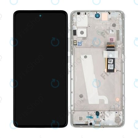 Motorola Edge 30 XT2203 - Ecran LCD + Sticlă Tactilă + Ramă (Supermoon Silver) - 5D68C20586 Genuine Service Pack