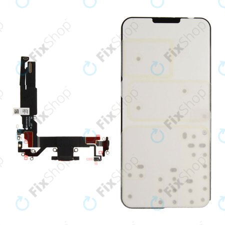 Conector de Încărcare + Cablu Flex pentru iPhone 16 | Black | 923-11222 | Genuine Apple