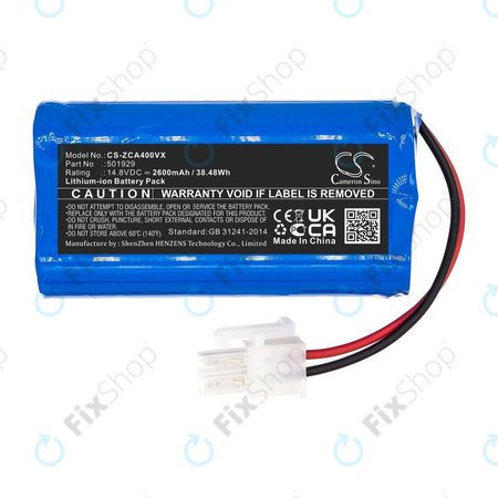 Baterie pentru Concept VR2000, Zaco A4s, A6, A8s, A9s, 2600mAh, Li-Ion, 14.8V, 501929, HQ
