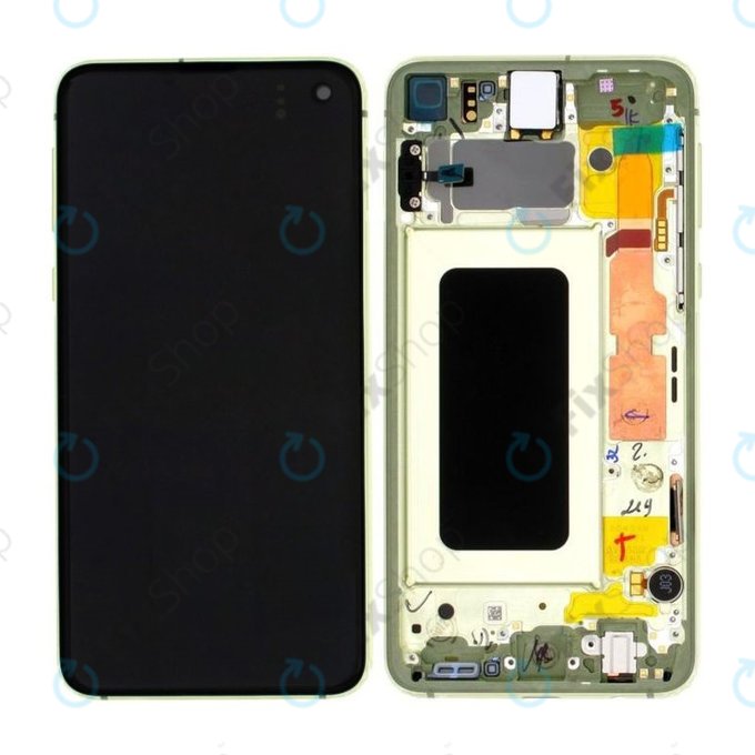 Samsung Galaxy S10e G970F - Ecran LCD + Sticlă Tactilă + Ramă (Canary Yellow) - GH82-18852G, GH82-18836G Genuine Service Pack