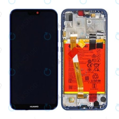 Huawei P20 Lite - Ecran LCD + Sticlă Tactilă + Ramă + Baterie (Klein Blue) - 02351XUA, 02351VUV Genuine Service Pack