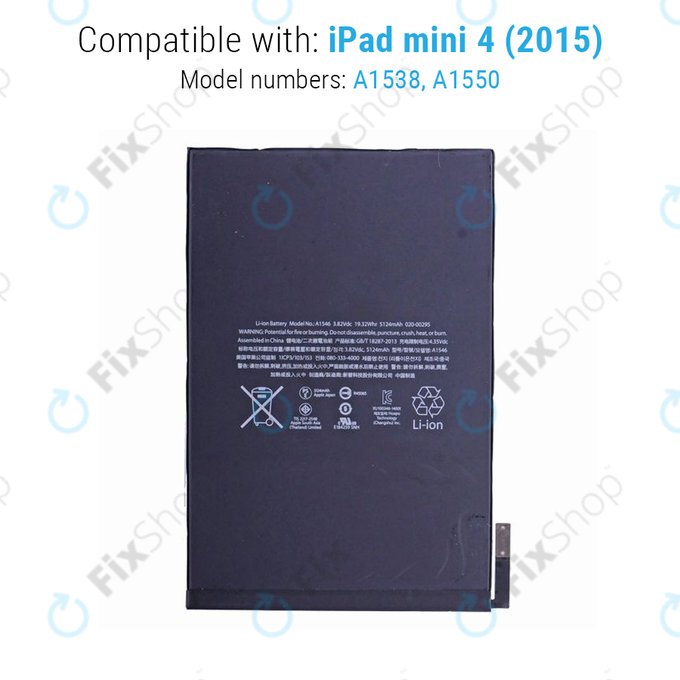 Apple iPad Mini 4 - Baterie 5124mAh